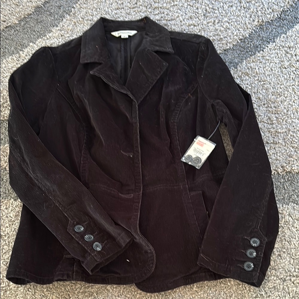 St. John's Bay Black Blazer Classic Suit Jacket